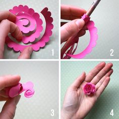 how to make a paper flower with scissors