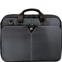 Part of the new "metro" collection by Mobile Edge, the Graphite premium 16" nylon briefcase is the perfect case for the professional with a sense of style. This sleek and lightweight laptop case is built with a rugged 1680D ballistic nylon exterior. In addition to the padded computer pocket, there are two full-size interior compartments for your work papers, legal-size file folders and travel accessories. A separate divided file section ensures you have space for all your work papers. An easy-ac Eco Backpack, Shop Mobile, Small Laptop, Laptop Briefcase, File Folders, Backpacking Packing, Travel Items, Perfect Bag, Laptop Case