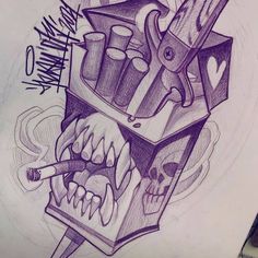 Art Chicano, Alphabet Graffiti, Tattoo Instagram, Tattoo Zeichnungen, Cartoon Character Tattoos, Graffiti Doodles, Graffiti Alphabet, Graffiti Style Art, Dark Art Tattoo