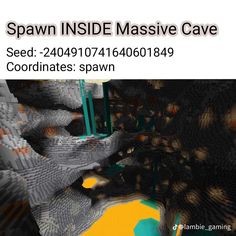 an advertisement for spawn inside massive cave