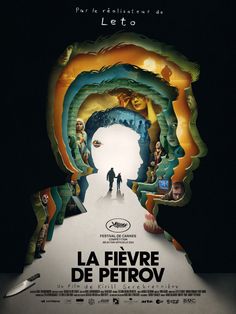 the movie poster for la fevre de petrov, which features two people standing in