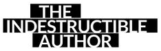 the indestructible author logo with black and white letters on it,