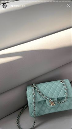 Blue Chanel Bag, Sophia Roe, Blue Chanel, Classy Aesthetic, Luxury Purses, Tiffany Blue