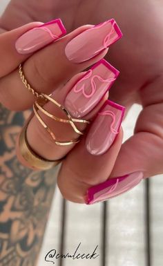 Simple Gel Nails, Girly Acrylic Nails, Work Nails, Classy Acrylic Nails, Nails 2024, Pink Acrylic Nails, Square Acrylic Nails, Pretty Acrylic Nails, Chic Nails