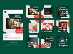 christmas facebook covers with different styles and colors