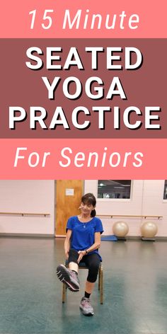 Yoga In A Chair, Sofa Yoga For Seniors Free, Increasing Mobility, Senior Workout, Parkinsons Exercises, Senior Yoga, Somatic Yoga, Seated Yoga, Build Stamina