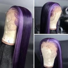 Highlight Wigs, Dark Purple Hair, Lace Fronts, Purple Wig, Sew Ins, Frontal Hairstyles, Ombré Hair, Human Virgin Hair, Ombre Hair Color