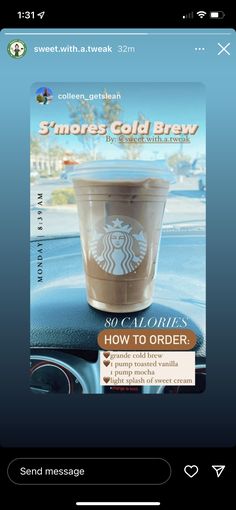 the starbucks coffee app on an iphone