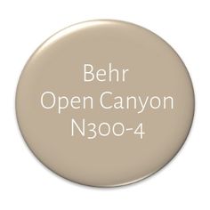 a button with the words behr open canyon n380 - 4 on it