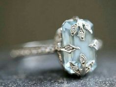 भारतीय दुल्हन संबंधी, Aquamarine Rings, Vintage Photographs, Pretty Jewellery, Morganite, Vintage Engagement Rings, Cushion Cut, Bling Bling