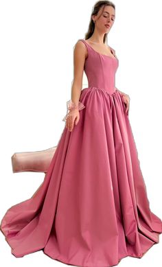 Pink Gown With Fitted Bodice For Prom Season, Pink A-line Ball Gown With Fitted Bodice, A-line Taffeta Wedding Gown, Satin Dress For Quinceanera, Pink Taffeta Party Gown, Floor-length Satin Ball Gown For Quinceanera, Pink Fitted Bodice Ball Gown For Prom, Pink Ball Gown For Prom With Fitted Bodice, Satin Floor-length Ball Gown For Quinceanera