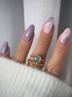 Spring Nails Inspiration, Mauve Nail Polish, Mauve Nails, Unghie Sfumate, Nails 2022, Her Nails, Spring Nail Art, Nails Desing, Fancy Nails