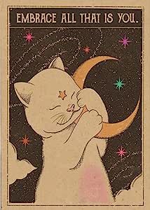 an image of a cat that is hugging the moon