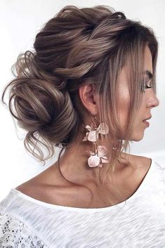 Summer Wedding Hairstyles, Prom Hairstyles Updos, Low Bun, Penteado Cabelo Curto, Wedding Updo, Wedding Hairstyles For Long Hair, Formal Hairstyles, Wedding Hair And Makeup