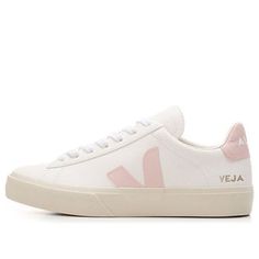 Veja Campo low-top 'Petale Pink' CP052606 Pink Veja Sneakers, Veja Outfits, Veja Shoe, Pink Veja, Veja Sneakers Outfit, Feminine Sneakers, Tenis Veja, Cute Sneakers For Women, V Shoes