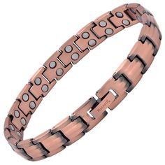 ☑️ MagnetRX® SUPERIOR TECHNOLOGY – The strongest copper magnetic therapy bracelets for women on the market - containing 40 powerful rare earth neodymium magnets (3,000 gauss per magnet) for maximum results! An effective alternative medicine used for centuries to promote pain relief, reduce inflammation, improve circulation, and restore positive energy! ☑️ PREMIUM QUALITY – Meticulously crafted with 99.9% pure copper for its enhanced healing properties. Pure copper requires proper care to maintai Knee Compression Sleeve, Bracelet Packaging, Magnetic Therapy, Hematite Bracelet, Carpal Tunnel, Improve Circulation, Neodymium Magnets, Magnetic Bracelet, Copper Bracelet