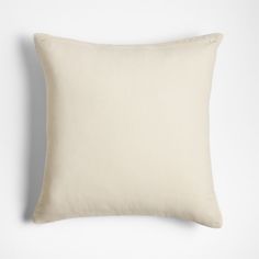 a white pillow on a white background