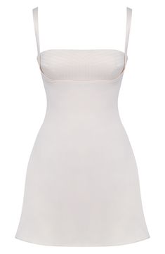 A rich satiny finish elevates this sleeveless mini topped with a quilted bodice. Exclusive retailer 31 1/2" length (size Medium) Square neck Lined 100% polyester Dry clean Imported Sleeveless Satin Mini Dress With Built-in Bra, Fitted Beige Camisole Dress, Fitted Camisole Mini Dress For Daywear, Sleeveless Slip Dress With Built-in Bra And Fitted Bodice, Sleeveless Mini Dress With Built-in Bra For Daywear, Beige Sleeveless Mini Dress With Fitted Bodice, Boned Bodice Sleeveless Slip Dress, Vestidos Outfits, Wedding Suits For Bride