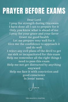 a prayer written in chalk on a blackboard with the words prayer before exams