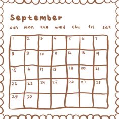 a printable calendar with the date on it and numbers for each month, as well as