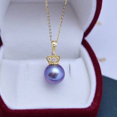 Luxury Pearl White Necklaces With Pearl Pendant, Elegant Purple Pearl Necklace For Formal Occasions, White Pearl Pendant Necklace For Her, Luxury Pearl White Pendant Pearl Necklace, Elegant Purple Jewelry With Pearl Pendant, Elegant Purple Pearl Drop Necklace, Elegant Purple Pearl Necklace, Elegant Purple Round Pearl Necklace, Shell-shaped Pearl Necklace With Pearl Pendant