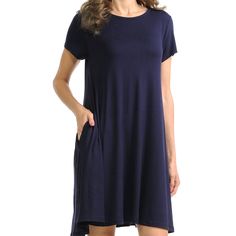 A Pocket Features Classy Round Neckline, Recreate A Majestic Look With Refined Elegance. All Sizes Available 95% Rayon, 5% Spandex Hand Wash, Hang Dry Made In Usa Navy Stretch Short Sleeve Dress, Pocket Dress, Fitted Dress, Round Neckline, Dresses Midi, Made In Usa, Colorful Dresses, Hand Wash, Midi Dress