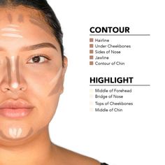 How To Contour Your Face, Contouring For Beginners, Contour And Highlight, Contour Highlight, Makeup Face Charts, Face Makeup Tips, Makeup Mistakes, Cream Contour