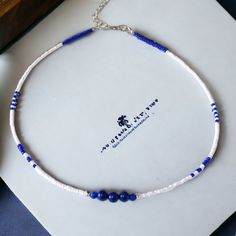 Psychic Attacks, Seed Bead Choker, Bead Choker Necklace, Find Inner Peace, Lapis Lazuli Jewelry, Necklace Mens, Lapis Lazuli Necklace, Bead Choker, Finding Inner Peace