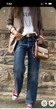 Look Jean, Casual Chic Outfits, Outfit Jeans, Looks Street Style, Casual Chic Outfit, Casual Work Outfits, Mode Inspo, 가을 패션