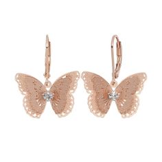 LC Lauren Conrad Butterfly Drop Earrings Monarch Butterfly Jewelry, Lauren Conrad Jewelry, Fake Earrings, Geode Earrings, Butterfly Pendant Necklace, Butterfly Jewelry, Girly Jewelry, Butterfly Earrings, Butterfly Pendant