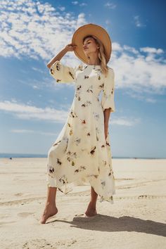 Introducing the Handkerchief Maxi Dress-Sunshine Floral. This versatile dress features a handkerchief hemline and a flowy skirt for a flattering fit. Perfect for any sunny day. Teen Skirts, Modest Wear, Versatile Dresses, Flowy Skirt, Dresses For Teens, Winter Looks, Sunny Day, Summer Essentials, Kids Tops