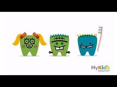 ▶ How to Brush Your Teeth Properly - For Kids - YouTube Kids Dental Health, Dental Videos, Education Tips