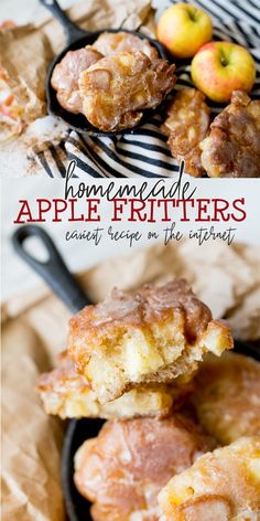 homemade apple fritters recipe on the internet