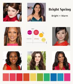 Spring Skin, Neon Prom Dresses, Style Analysis, Clear Spring, Shaggy Bob, Spring Palette