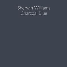 the cover for shewin williams's charocal blue, with an image of a