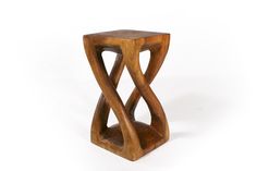 Strata Furniture Vine Twist End Table Monkey Pod Wood, Console And Sofa Tables, Coffee Table Accents, Joss And Main, Side Tables, End Table, Accent Table, Wood Carving, Wood Finish