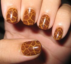 Giraffe Nails Giraffes, Love Nails, All Things Beauty, Nail Design, Nail Care, Lashes