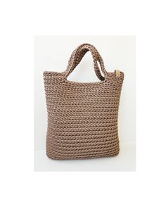 Crochet tote bag L size, Scandinavian handbag, Polyester rope purse, Shoulder tote bag DESCRIPTION Large knitting tote bag for woman who love comfortable things! Classical style tote - high quality bag, great for everyday use or for special occasions. SIZE width - 36 cm (14.2 inch) height- 38 cm (14.9 inch) handles length - 48 cm (18.9) ❋ Please remember that this item is made by hand, so there might be a measurement difference of 0.5-1 cm (0.2-0.4 inches). COLOR ON PHOTO 13. Grey 21. Dusty blue Chic Everyday Knitted Bag, Knitted Tote Beach Bag For Daily Use, Everyday Knitted Shoulder Bag, Everyday Beige Crochet Bag With Handles, Everyday Brown Crochet Bag With Braided Handles, Casual Hand Knitted Shoulder Bag, Trendy Hand Knitted Bag For Daily Use, Trendy Hand Knitted Tote Shoulder Bag, Trendy Hand-knitted Shoulder Bag For Daily Use