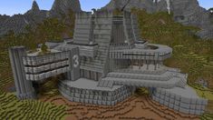 Magnifique complexe scientifique dans Minecraft Source ➡️ Brutalistic Architecture, Underwater Base, Minecraft Fountain, Jurassic Craft, Minecraft Base