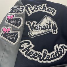 Cheer Letterman Jacket, High School Letterman Jacket, Letterman Patches, Cheer Posters, Vision Bored