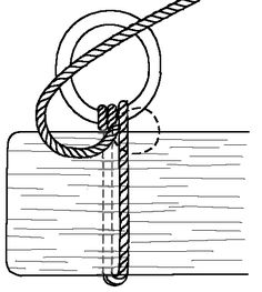 a piece of paper with a rope attached to it