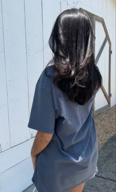 Long Tailbone Haircut, Dark Hair Medium Length, Hire Cut, Classy Medium Length Haircut, U Haircut For Medium Hair, U Cut, Haircut Mid Length, Layered Medium Hair, Short Length Hair