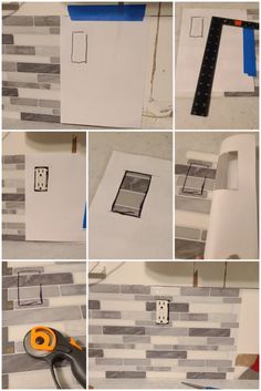 the process of making a mosaic tile backsplash