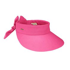 This Petite Cotton Wide Brim Sun Visor with Bow offers superior sun protection with its 4.5" peak and UPF 50+ rating, while its 100% cotton construction and soft, cushioned wide band provide maximum levels of comfort. A hook and loop closure with bow makes for easy and secure fastening. Soft, cushioned wide band. Hook and loop closure with bow. Round bill with 4.5" peak. UPF 50+ sun protection visor. One size, best fit 54-57 cm. 100% cotton Lifeguard Hat, Outback Hat, Mens Hats Fashion, Sun Visor Hat, Wide Brim Fedora, Sun Protection Hat, Fashion Cap, Visor Cap, Classic Hats