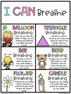 i can breathe poster with the words and pictures