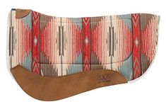 a saddle pad with a southwestern pattern on it