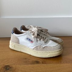 Very Good Condition White Leather Autry Sneakers. Only Worn A Few Times As They Are Actually Too Small For Me. Really Good Quality Shoes. Size 40 Eu/ Us 8.5 W/ 10 M - Unisex Europe Sneakers, Autry Shoes, Autry Sneakers, Euro Summer, Shoes White, Womens Shoes Sneakers, White Leather, Good Quality, Shoes Sneakers