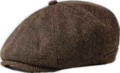 Tweed Hat With Short Brim And Herringbone Pattern, Tweed Herringbone Short Brim Hat, Tweed Hat With Herringbone Pattern And Short Brim, Fall Herringbone Hat With Short Brim, Classic Tweed Cap, Casual Tweed Hat With Curved Brim, Classic Fall Baseball Cap, Tweed Cap With Herringbone Pattern, Brown Tweed Cap