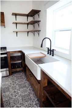 the kitchen is clean and ready to be used as a place for cooking or baking