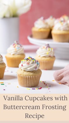 vanilla cupcakes with buttercream frosting recipe